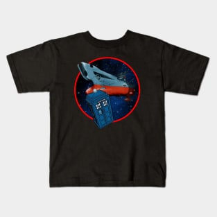 Tardis Space Battleship Yamato Kids T-Shirt